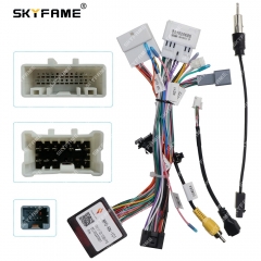 SKYFAME Car Wiring Harness Adapter Canbus Box Deceoder For Renault Captuer Clio Express Andriod Radio Power Cable RP5-RN-101