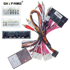 SKYFAME Car 16pin Wiring Harness Adapter Canbus Box Decoder For Hyundai Rohens Genesis Coupe 2012 Android Radio Power Cable