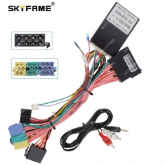 SKYFAME 16Pin Car Wiring Harness Adapter With Canbus Box Decoder For Hyundai Rohens-coupe Android Radio Power Cable