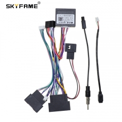 SKYFAME 16Pin Car Wiring Harness Adapter Canbus Box Decoder For Ford Ranger Edge Everest Ecoesport F150 FORD-RZ-09 FD12.20
