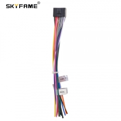SKYFAME Car Android Radio 16pin Universal Wiring Harness Adapter Power Cable