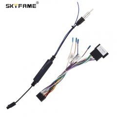SKYFAME 16pin Car Wiring Harness Adapter With Canbus Box Decoder For Jac Iev A50 Android Radio Power Cable