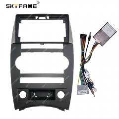 SKYFAME Car Frame Fascia Adapter Canbus Box Decoder Android Radio Audio Dash Fitting Panel Kit For Jeep Commander