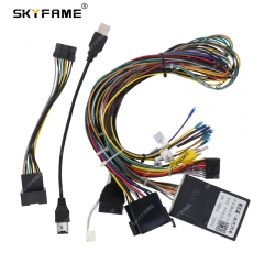 KYFAME 16Pin Car Wiring Harness Adapter With Canbus Box Decoder For BEIQI EU5 Android Radio Power Cable