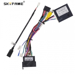 SKYFAME 16Pin Car Wiring Harness Adapter With Canbus Box Decoder For Great Wall ORA IQ 2018 Android Radio Power Cable