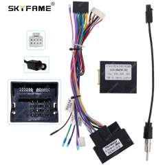 SKYFAME Car 16Pin Wiring Harness Adapter Canbus Box Decoder For BMW E46 E39 E53 Android Radio Power Cable OD-BMW-02