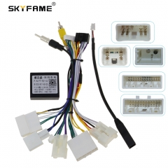 SKYFAME 16pin Car Radio Wire Harness Canbus Box Stereo Power Cable Decoder For Toyota Prado Land Cruiser