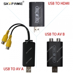 SKYFAME Car Android USB AV Box HDMI Adapter USB To RCA  Avout Cable