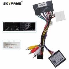 SKYFAME Car 16pin Wiring Harness Adapter Canbus Box Decoder For Hyundai ix45 16 KIA K3 Android Radio Power Cable HYK-RZ-13