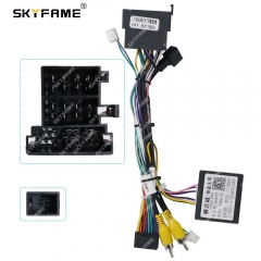SKYFAME Car 16pin Wiring Harness Adapter Canbus Box Decoder For Chana CS75 2017 Android Radio Power Cable RZ-ChAn04