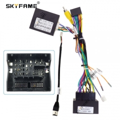 SKYFAME 16Pin Car Stereo Wire Harness Adapter Power Cable With Canbus Box Decoder For Ford Transit OD-FORD-08