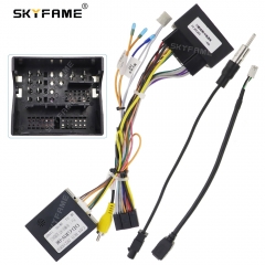 SKYFAME Car Radio Wiring Harness Adapter With Canbus Box Decoder For Great Wall Haval H6 H2S F7 Android 16Pin Power Cable
