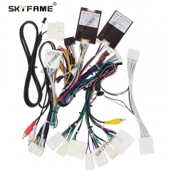 SKYFAME Car Wire Harness Adapter With Canbus Box Decoder Android Power Cable For Lexus RX RX300 RX330 RX350 RX400 RX450 Harrier