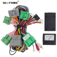 SKYFAME 16Pin Car Stereo Wire Harness Power Cable With Canbus Box Decoder For Volvo S40 C30 C70