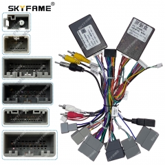 SKYFAME Car 16Pin Android Radio Wiring Harness Adapter Canbus Box Decoder For Honda Accord 9 9TH