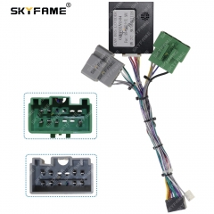 SKYFAME 16Pin Car Wiring Harness Adapter Canbus Box Decoder Android Radio Power Cable For Volvo S80 XC70 V70 S60 OD-VOLVO-04