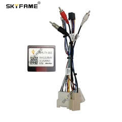 SKYFAME Car 16Pin Android Radio Stereo Wiring Harness With Canbus Box Decoder For Toyota Prado/Camry/Avalon/Sequoia/ES/RX