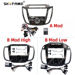 SKYFAME Car Fascia Frame Adapter Canbus Box Decoder Android Radio Dash Fitting Panel Kit For Ford Kuga 2 Escape 3 C-MAX