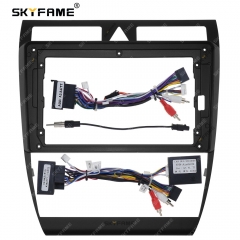 SKYFAME Car Fascia Frame Adapter Cable Canbus Box Android Dashboard Radio Kit For Audi A6 S6 RS6 1997-2004