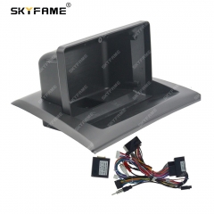 SKYFAME Car Frame Fascia Adapter Canbus Box Decoder Android Radio Dash Fitting Panel Kit For BMW X3 E83