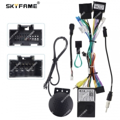 SKYFAME 16Pin Car Wiring Harness Adapter With Canbus Box Decoder For Cavalier 2016 Android Radio Power Cable