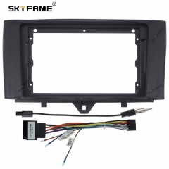 SKYFAME Car Frame Adapter For Benz Smart Fortwo 451 2011-2015 Android Radio Dash Panel Fascia