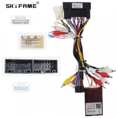 SKYFAME 16Pin Car Stereo Wire Harness With Canbus Box Built-in Amplifier Decoder For Hyundai IX45 KIA Sportage K7 Cadenza