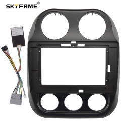 SKYFAME Car Frame Fascia Adapter Canbus Box Decoder Android Radio Dash Fitting Panel Kit For Jeep Compass Patriot Cherokee