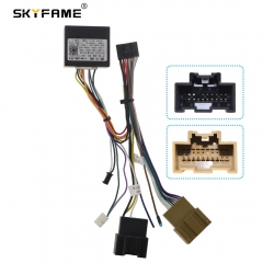 SKYFAME Car 16pin Wiring Harness Adapter Canbus Box Decoder Android Radio Power Cable For Chevrolet Malibu XL