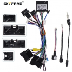 SKYFAME 16Pin Car Radio Wire Harness Adapter Canbus Box For Ford Focus F150 Ranger Escape Aanroid Radio Power Cable FORD-RZ-09