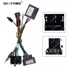 SKYFAME Car 16Pin Wiring Harness Adapter With Canbus Box Decoder For Porsche Cayenne Android Radio Power Cable