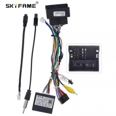 SKYFAME Car 16Pin Stereo Wiring Harness Power Cable With Canbus Box Decoder For Roewe 550 20T MG ZS HS GS MG6