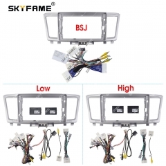 SKYFAME Car Frame Fascia Adapter Android Radio Dash Fitting Panel Kit For Infiniti QX60 JX35