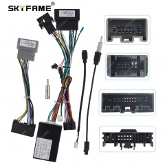 SKYFAME Car 16Pin Wire Harness Adapter Canbus Box Decoder Android Radio Power Cable For Ford Fiesta 09-17 Ecosport 13-17