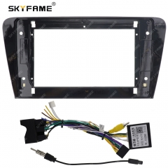 SKYFAME Car Fascia Frame Adapter Canbus Box For Volkswagen Skoda Octavia 2015-2019 Android Radio Dash Fitting Panel Kit