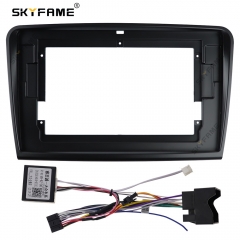 SKYFAME Car Frame Fascia Adapter Canbus Box Decoder For Volkswagen Skoda Superb Rapid Android Radio Fitting Panel Kit