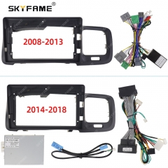 SKYFAME Car Frame Fascia Adapter Canbus Box Decoder Android Radio Dash Fitting Panel Kit For Volvo S60 V60