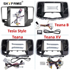 SKYFAME Car Fascia Frame Adapter Canubs Box Decoder For Nissan Teana XV J32 Altima Maxima Android Radio Dash Fitting Panel Kit