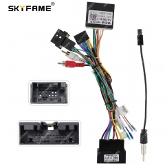 SKYFAME Car Wiring Harness Adapter Canbus Box Decoder Android Radio Power Cable For Ford Fiesta