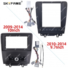 SKYFAME Car Frame Fascia Adapter Android Radio Dash Fitting Panel Kit For Ford Mustang