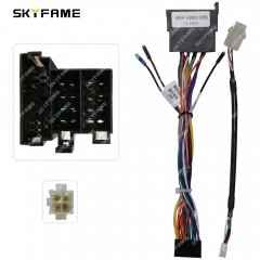 SKYFAME Car 16pin Wiring Harness Adapter Decoder Android Radio Power Cable For Iveco Daily