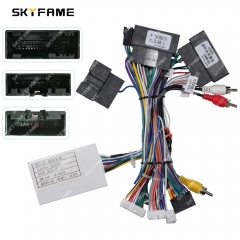 SKYFAME Car 16pin Wiring Harness Adapter Canbus Box Decoder Android Radio Power Cable For Ford Raptor F150