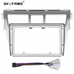 SKYFAME Car Frame Fascia Adapter Android Radio Dash Fitting Panel Kit For Toyota Vios Belta Yaris Vitz