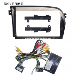 SKYFAME Car Frame Fascia Adapter Canbus Box Decoder Android Radio Dash Fitting Panel Kit For Benz S Class W221
