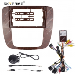 SKYFAME Car Frame Fascia Adapter Android Radio Dash Fitting Panel Kit For GMC Yukon Chevrolet Silverado Tahoe Suburban