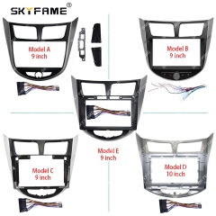 SKYFAME Car Frame Fascia Adapter Android Radio Dash Fitting Panel Kit For Hyundai Verna Accent Solaris i-25 Dodge Attitude