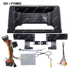 SKYFAME Car Frame Fascia Adapter Android Radio Dash Fitting Panel Kit For BMW X5 X6 E70 E71 F15 F16