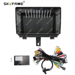 SKYFAME Car Frame Fascia Adapter Canbus Box Decoder Android Radio Audio Dash Fitting Panel Kit For Audi Q3