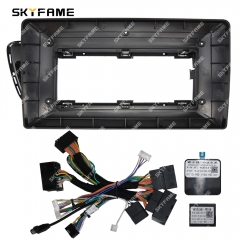 SKYFAME Car Fascia Frame Adapter Canbus Box Decoder Android Radio Dash Fitting Panel Kit For Audi Q5 Q5L