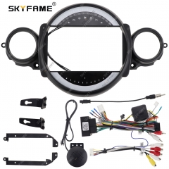 SKYFAME Car Frame Fascia Adapter Canbus Box Decoder Android Radio Audio Dash Fitting Panel Kit For Bmw Mini R56 R60 R51